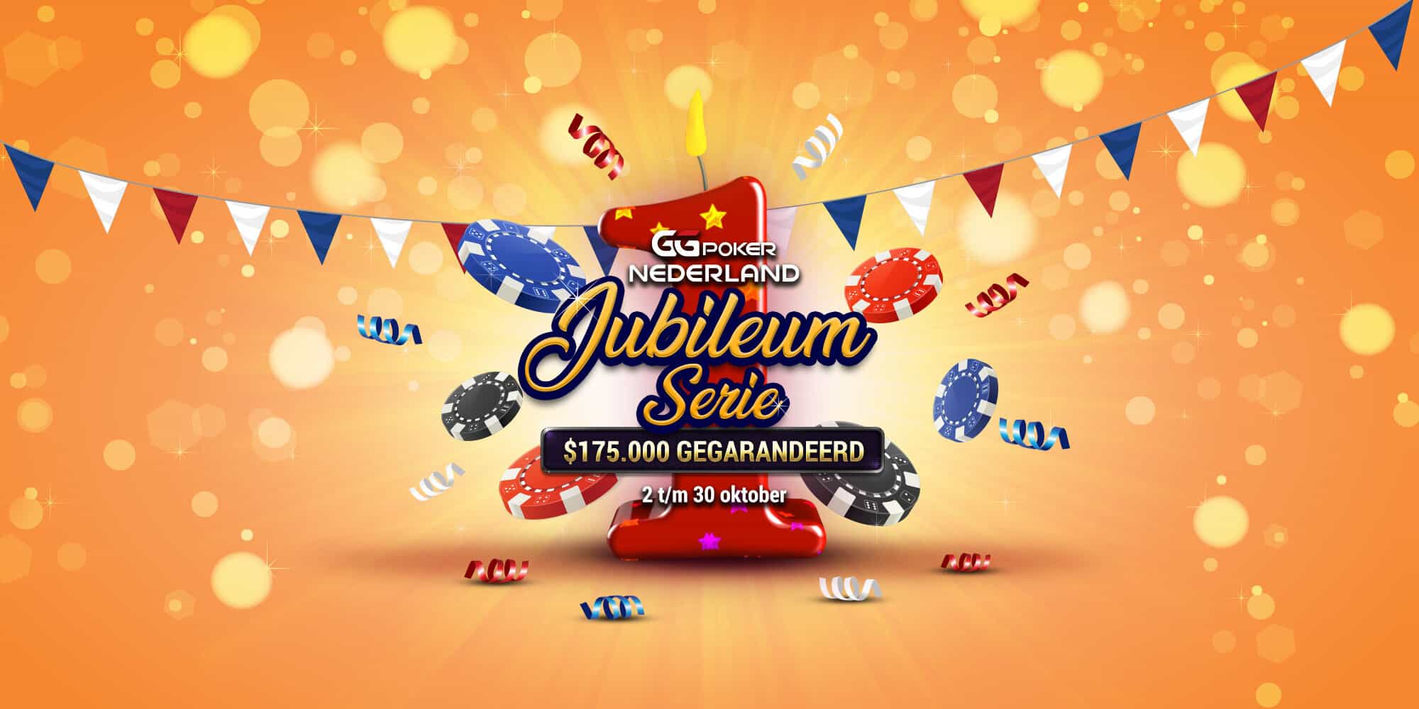 GGPoker Nederland Jubileum Serie van 3 t/m 30 oktober bij GGPoker